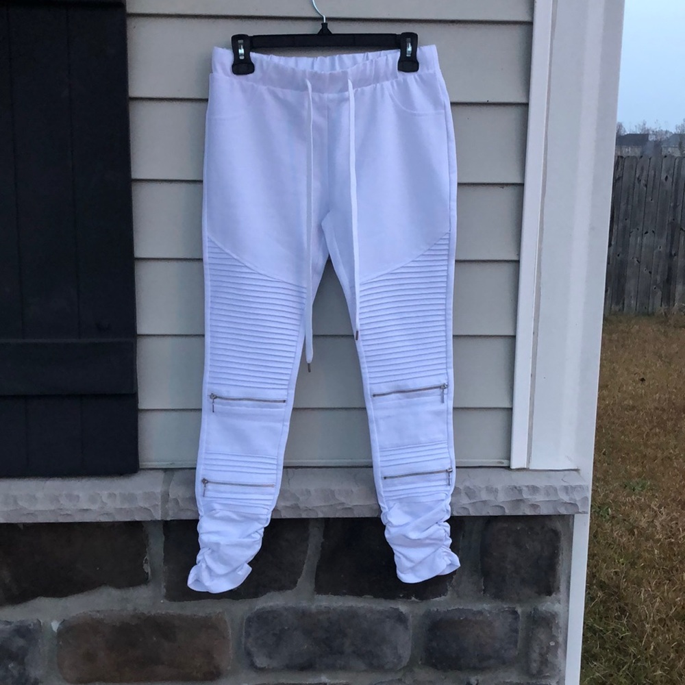 Shinestar White Joggers